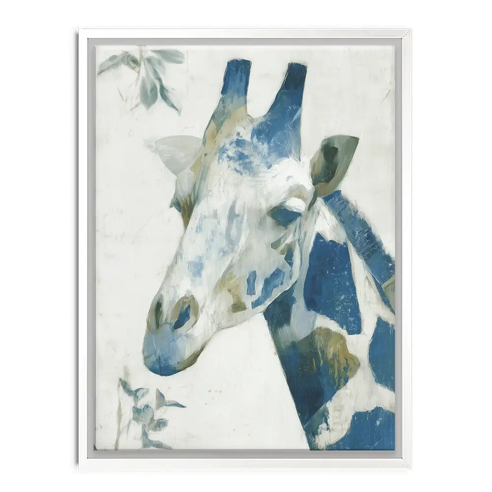 Lone Giraffe Botanical Hush Canvas Print Lone Giraffe Botanical Hush Canvas Print wall art product Chromatic Storm Studio