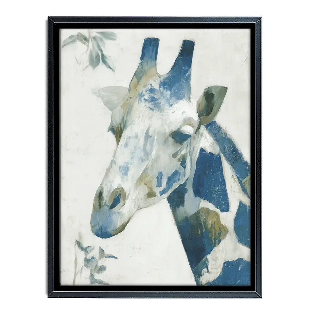 Lone Giraffe Botanical Hush Canvas Print Lone Giraffe Botanical Hush Canvas Print wall art product Chromatic Storm Studio