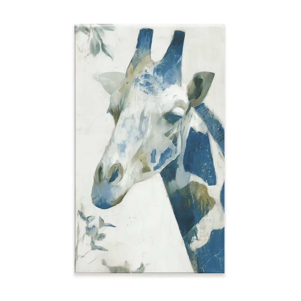 Lone Giraffe Botanical Hush Canvas Print Lone Giraffe Botanical Hush Canvas Print wall art product Chromatic Storm Studio