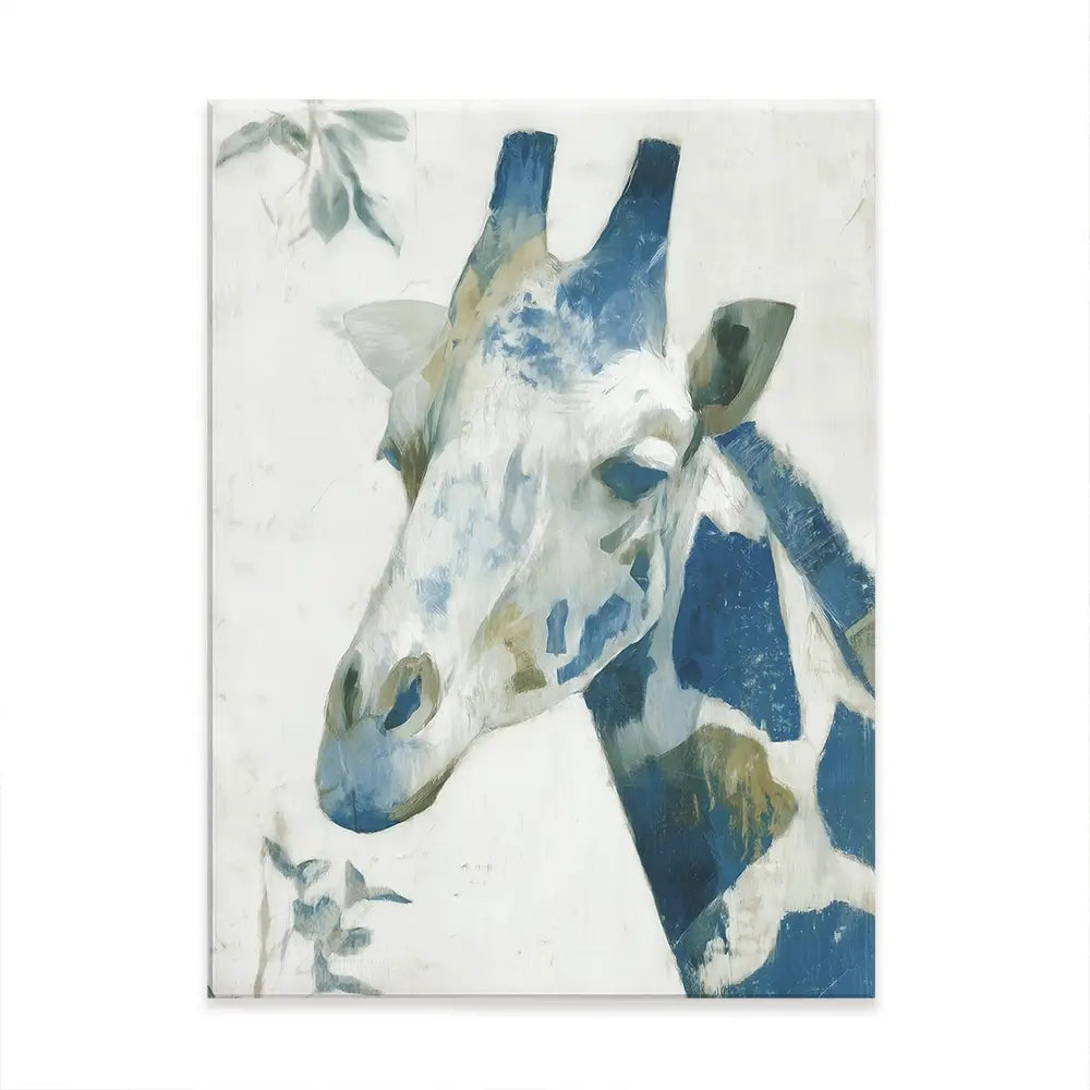 Lone Giraffe Botanical Hush Canvas Print Lone Giraffe Botanical Hush Canvas Print wall art product Chromatic Storm Studio