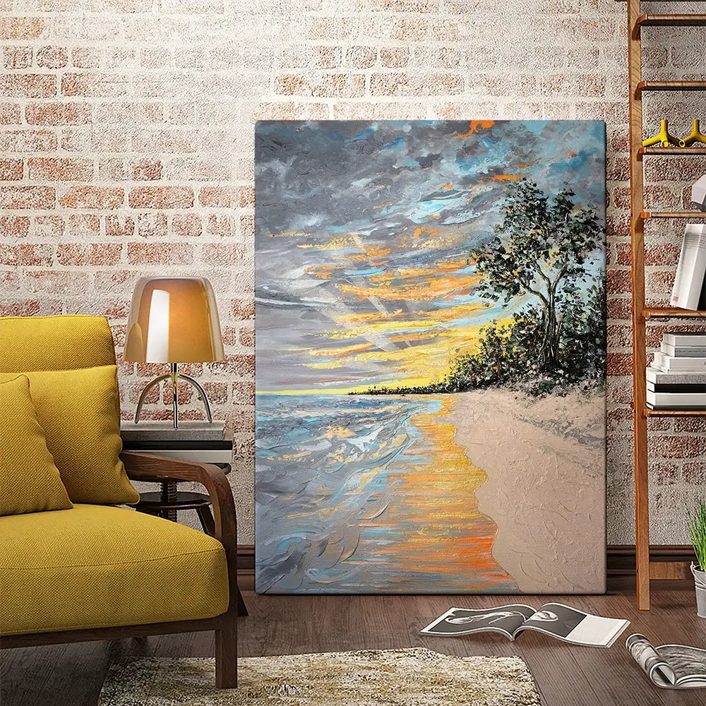 Longpoint Glow Canvas Print Longpoint Glow Canvas Print wall art product Nada Khatib