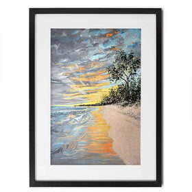 Longpoint Glow Framed Art Print Longpoint Glow Framed Art Print wall art product Nada Khatib