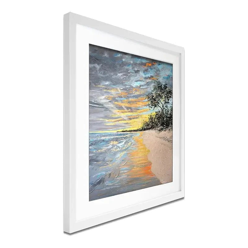 Longpoint Glow Framed Art Print Longpoint Glow Framed Art Print wall art product Nada Khatib
