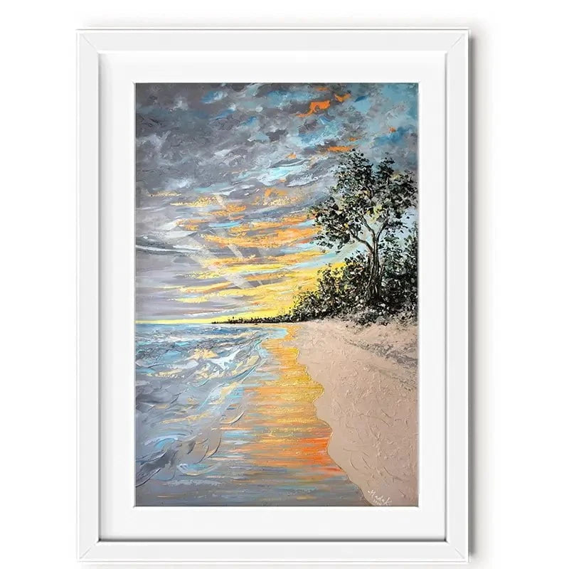 Longpoint Glow Framed Art Print Longpoint Glow Framed Art Print wall art product Nada Khatib