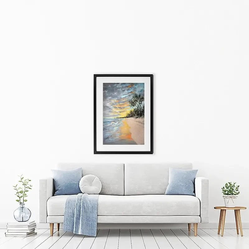 Longpoint Glow Framed Art Print Longpoint Glow Framed Art Print wall art product Nada Khatib