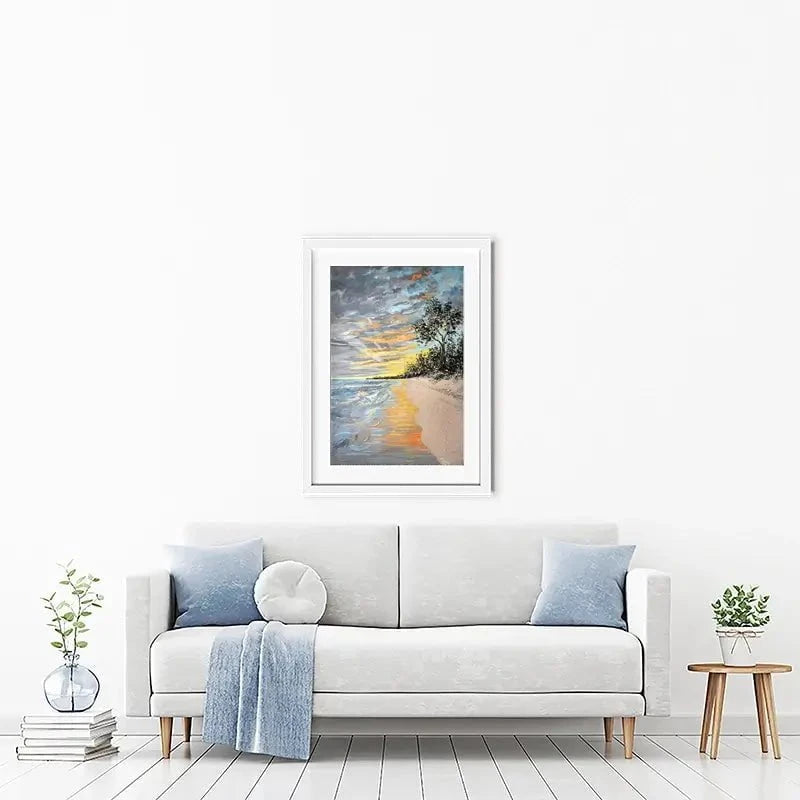 Longpoint Glow Framed Art Print Longpoint Glow Framed Art Print wall art product Nada Khatib