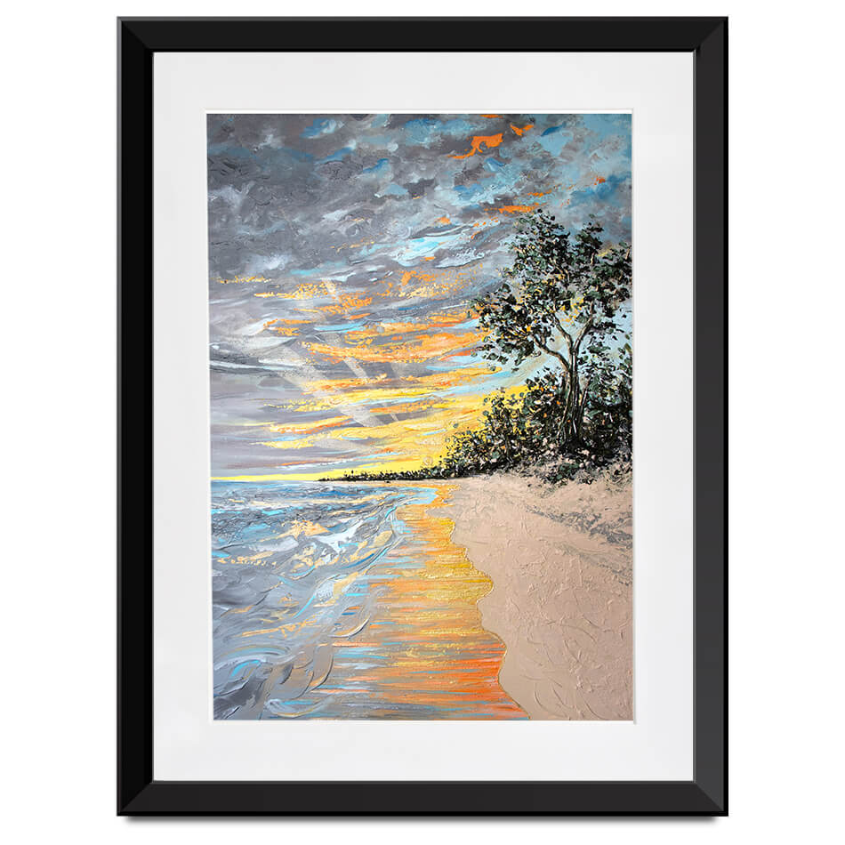 Longpoint Glow Framed Art Print Longpoint Glow Framed Art Print wall art product Nada Khatib