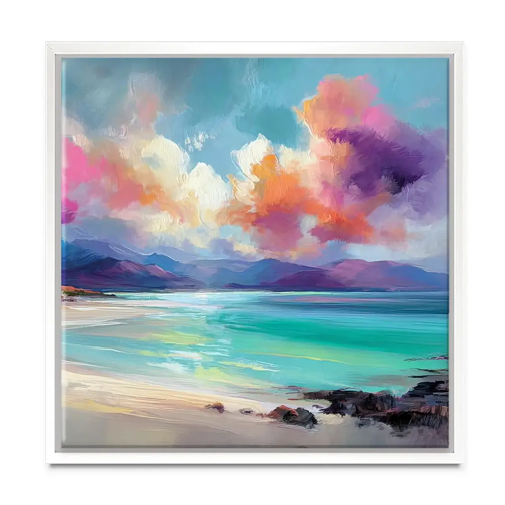 Looking To West Square Canvas Print Looking To West Square Canvas Print wall art product Art Print Shop