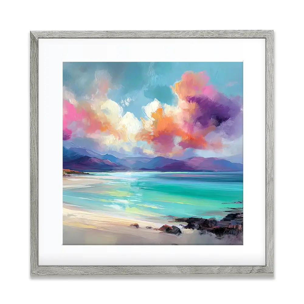 Looking To West Square Framed Art Print Looking To West Square Framed Art Print wall art product Art Print Shop