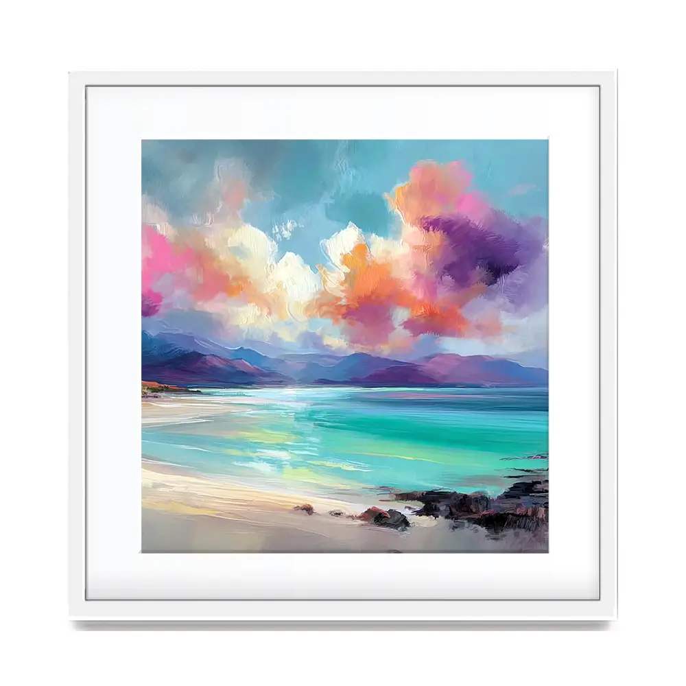 Looking To West Square Framed Art Print Looking To West Square Framed Art Print wall art product Art Print Shop