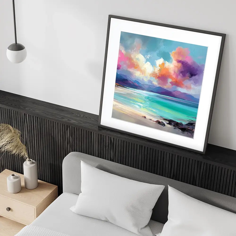 Looking To West Square Framed Art Print Looking To West Square Framed Art Print wall art product Art Print Shop