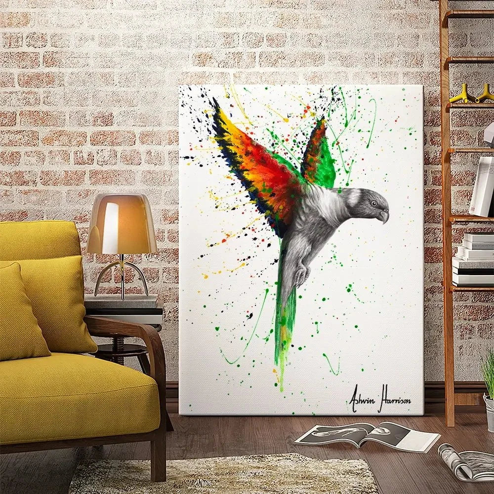 Lorikeet Larrikin Canvas Print Lorikeet Larrikin Canvas Print wall art product Ashvin Harrison