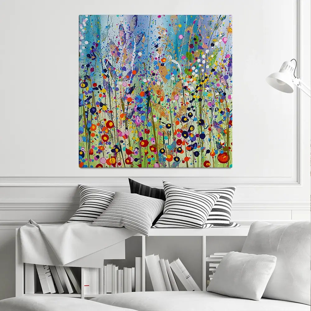 Lou Square Canvas Print Lou Square Canvas Print wall art product Scarlet Sky Studio