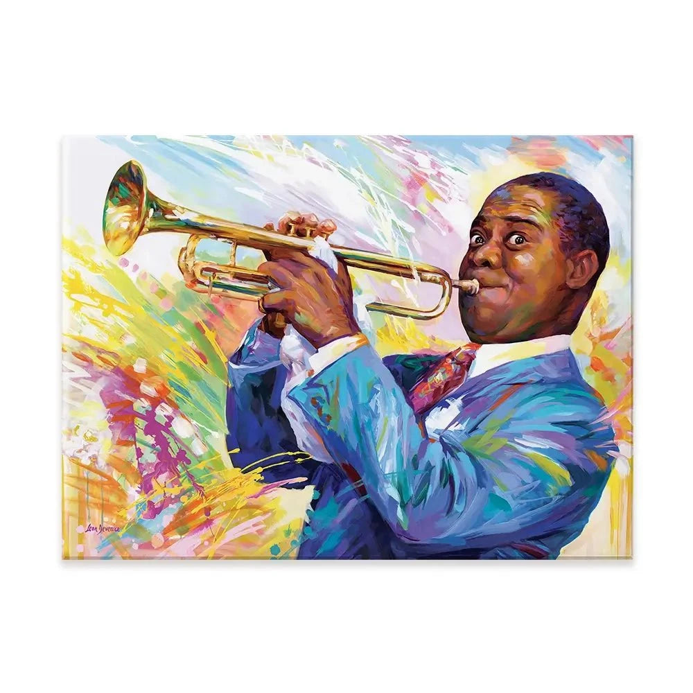 Louis Armstrong Canvas Print Louis Armstrong Canvas Print wall art product Leon Devenice