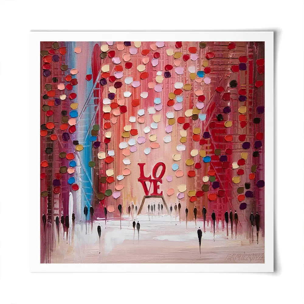 Love Is All We Need Square Art Print Love Is All We Need Square Art Print wall art product Ekaterina Ermilkina