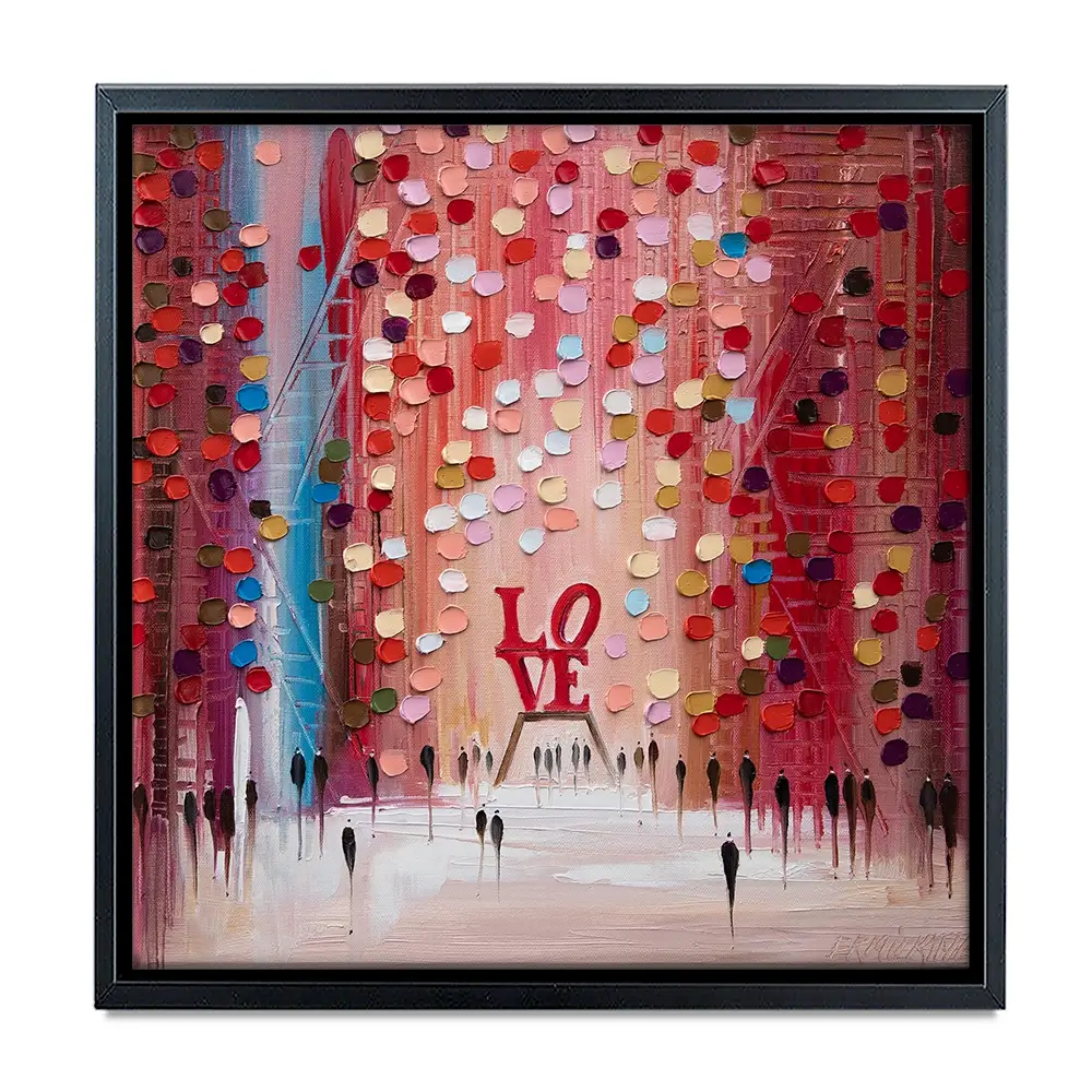 Love Is All We Need Square Canvas Print Love Is All We Need Square Canvas Print wall art product Ekaterina Ermilkina