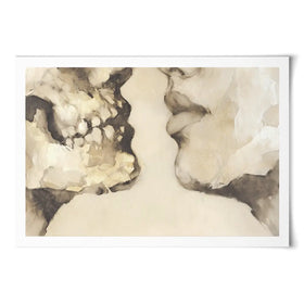 Love Me To Death Art Print Love Me To Death Art Print wall art product Chromatic Storm Studio