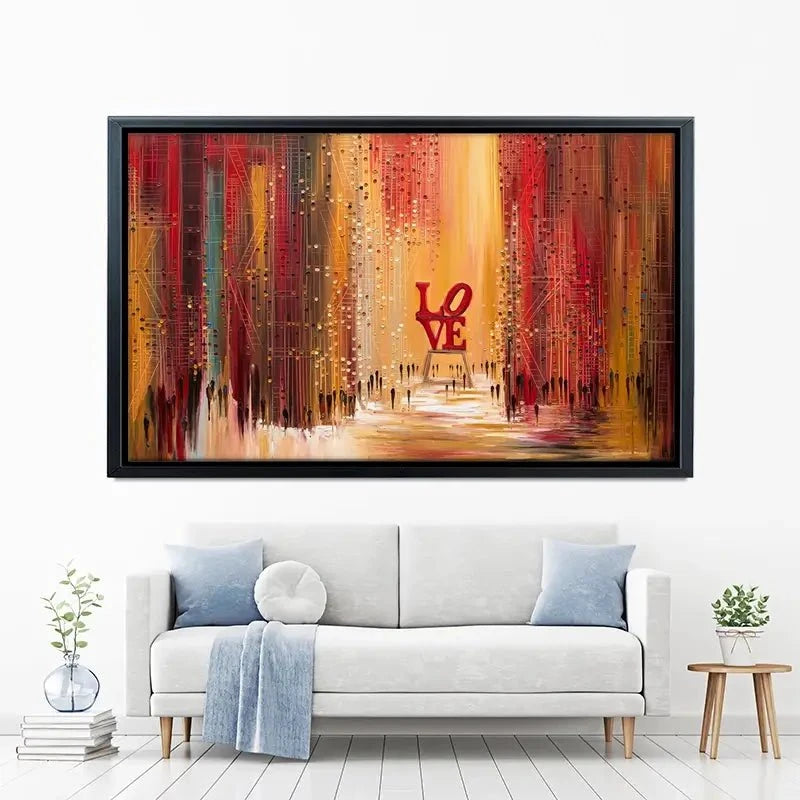 Love New York Canvas Print Love New York Canvas Print wall art product Ekaterina Ermilkina