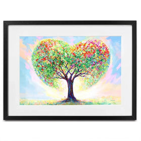Love's Blossoming Tree Framed Art Print Love's Blossoming Tree Framed Art Print wall art product Leon Devenice