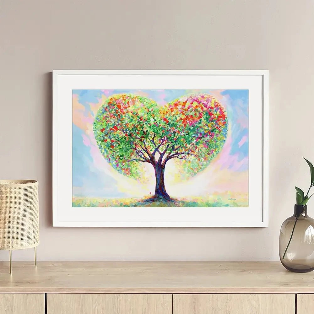 Love's Blossoming Tree Framed Art Print Love's Blossoming Tree Framed Art Print wall art product Leon Devenice