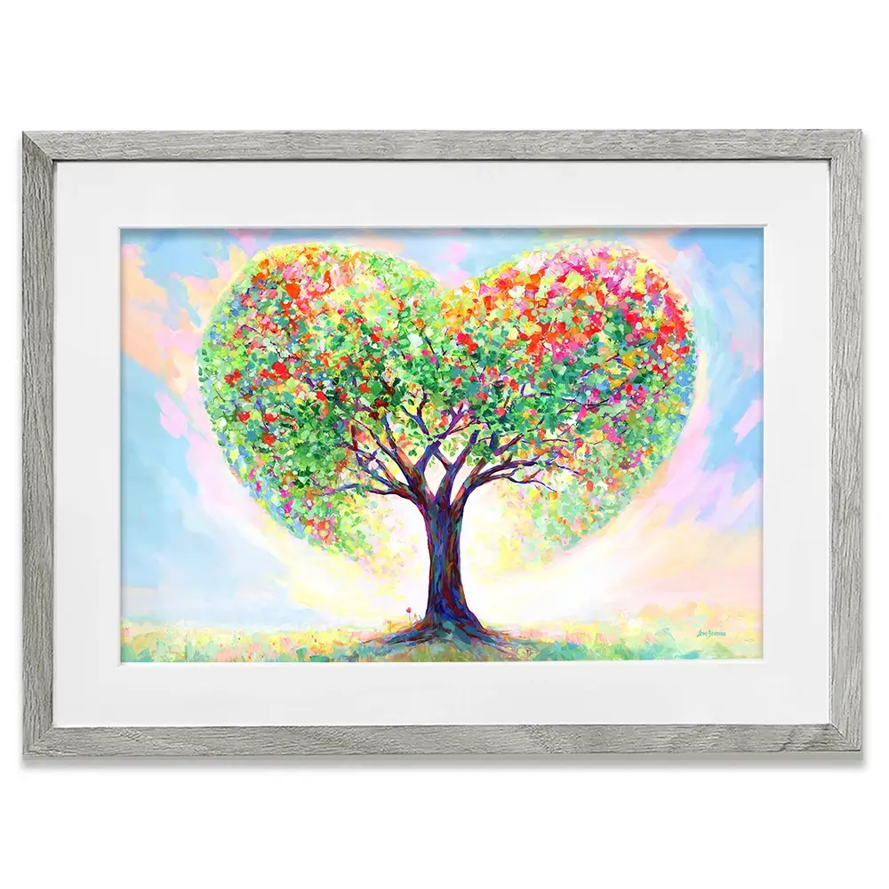 Love's Blossoming Tree Framed Art Print Love's Blossoming Tree Framed Art Print wall art product Leon Devenice