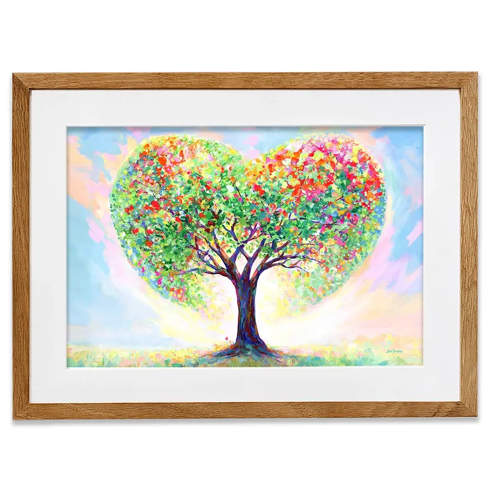 Love's Blossoming Tree Framed Art Print Love's Blossoming Tree Framed Art Print wall art product Leon Devenice