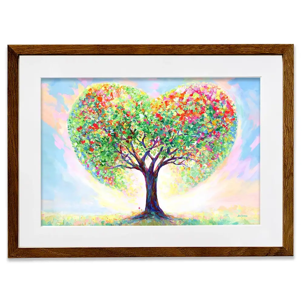 Love's Blossoming Tree Framed Art Print Love's Blossoming Tree Framed Art Print wall art product Leon Devenice