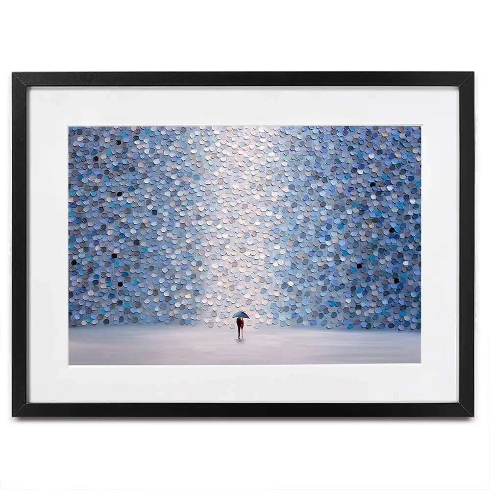 Love Under Umbrella Framed Art Print Love Under Umbrella Framed Art Print wall art product Ekaterina Ermilkina