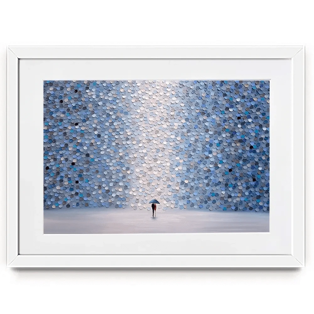 Love Under Umbrella Framed Art Print Love Under Umbrella Framed Art Print wall art product Ekaterina Ermilkina