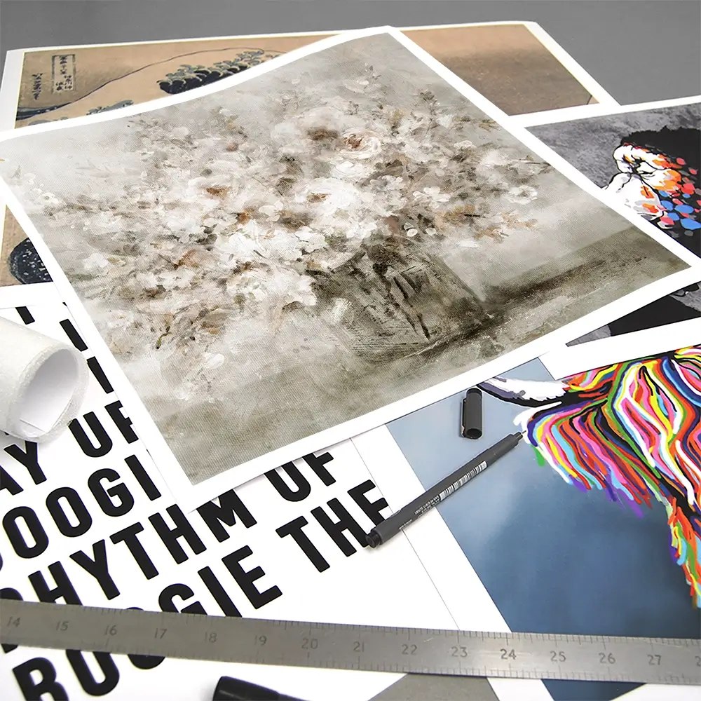 Lovely White Bouquet Square Art Print Lovely White Bouquet Square Art Print wall art product Carol Robinson