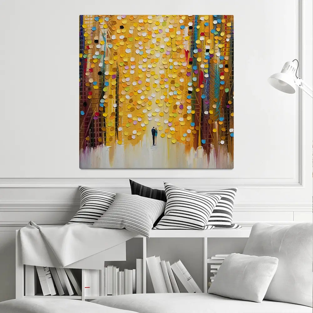 Lover's Journey Square Canvas Print Lover's Journey Square Canvas Print wall art product Ekaterina Ermilkina