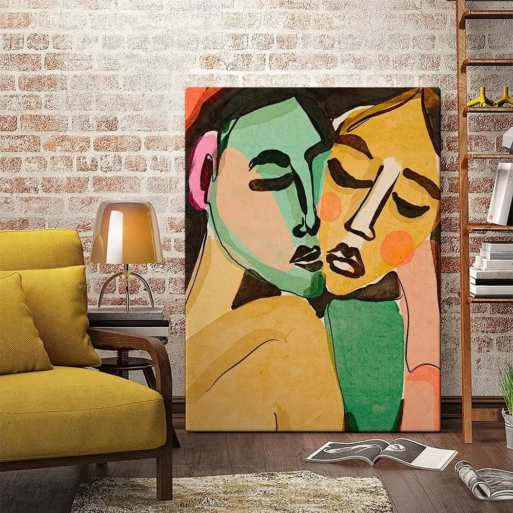 Lovers Canvas Print Lovers Canvas Print wall art product Treechild