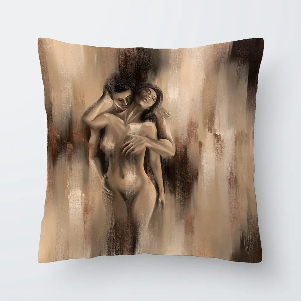 Lovers Embrace Cushion Lovers Embrace Cushion wall art product Isabella Karolewicz