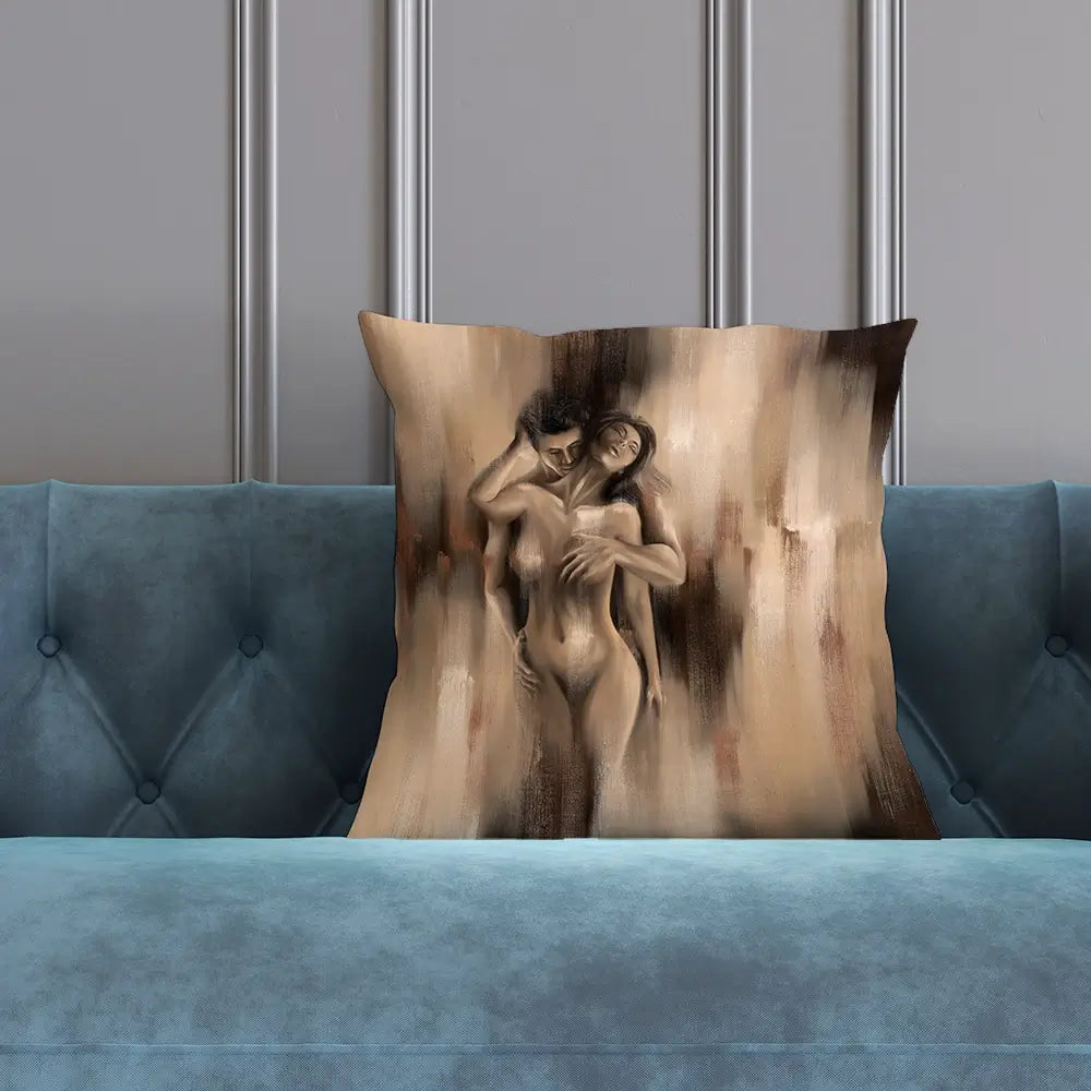 Lovers Embrace Cushion Lovers Embrace Cushion wall art product Isabella Karolewicz