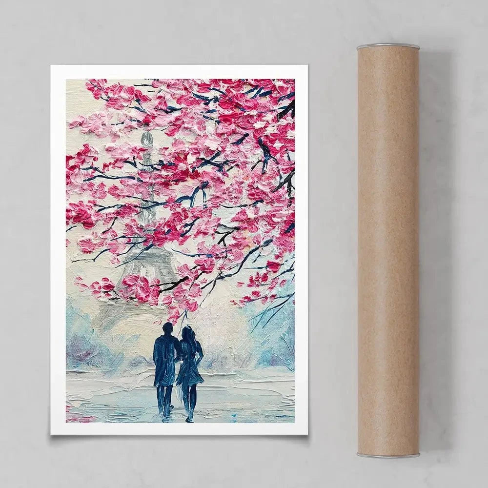 Lovers In Paris Art Print Lovers In Paris Art Print wall art product Fresh Stock / Shutterstock