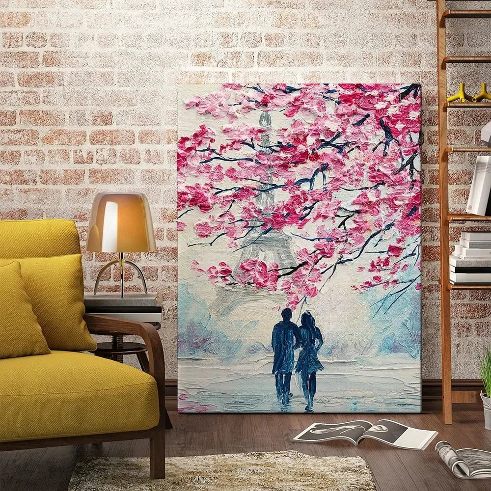 Lovers In Paris Canvas Print Lovers In Paris Canvas Print wall art product Fresh Stock / Shutterstock