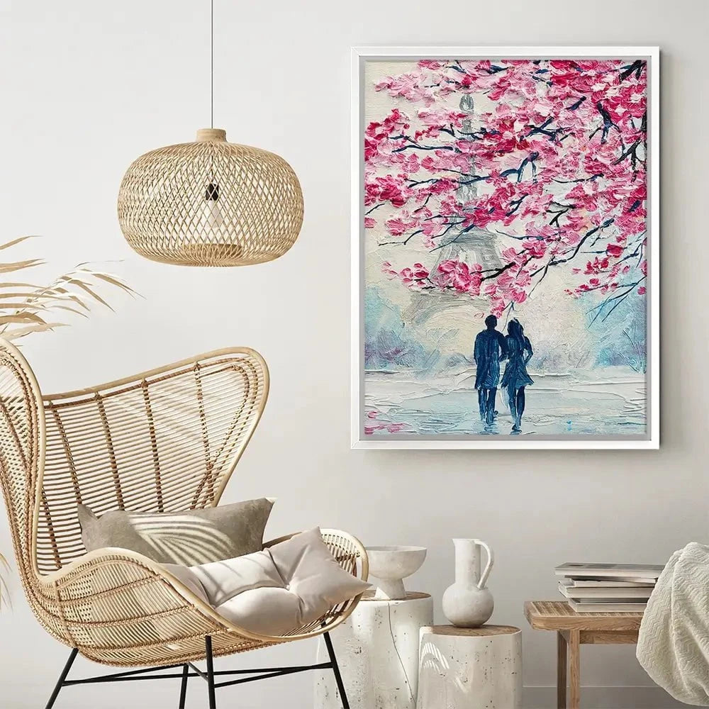 Lovers In Paris Canvas Print Lovers In Paris Canvas Print wall art product Fresh Stock / Shutterstock