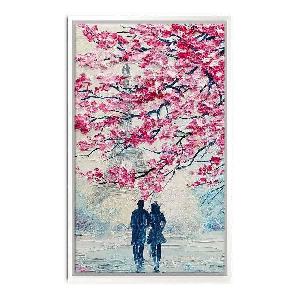 Lovers In Paris Canvas Print Lovers In Paris Canvas Print wall art product Fresh Stock / Shutterstock