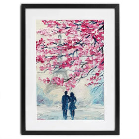 Lovers In Paris Framed Art Print Lovers In Paris Framed Art Print wall art product Fresh Stock / Shutterstock