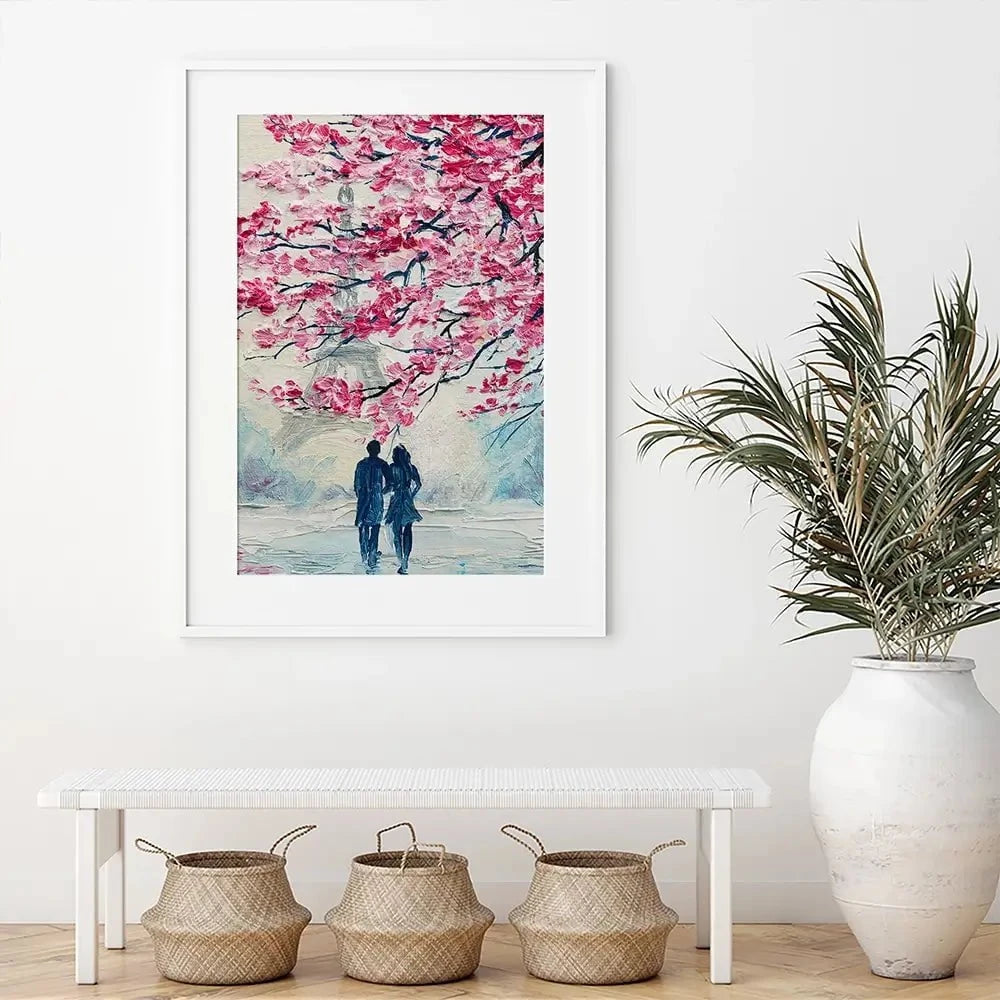 Lovers In Paris Framed Art Print Lovers In Paris Framed Art Print wall art product Fresh Stock / Shutterstock