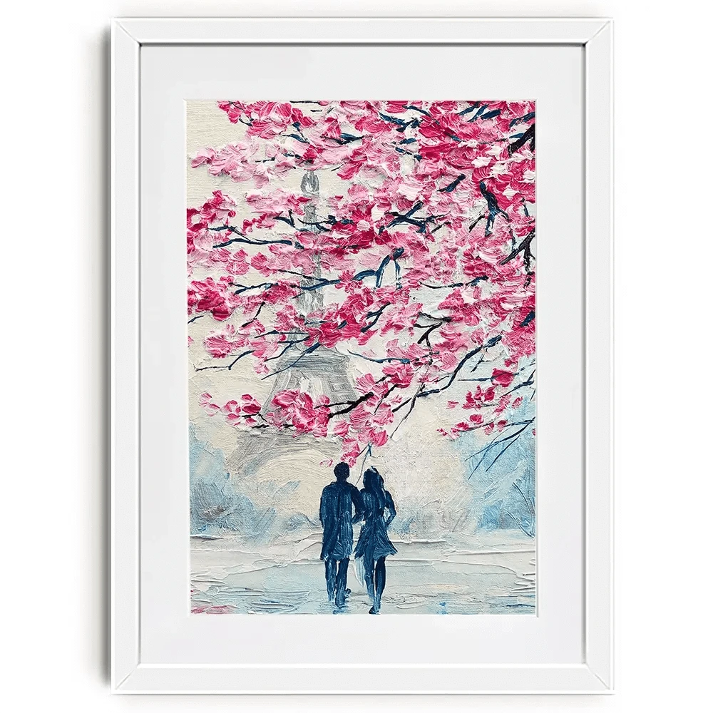 Lovers In Paris Framed Art Print Lovers In Paris Framed Art Print wall art product Fresh Stock / Shutterstock