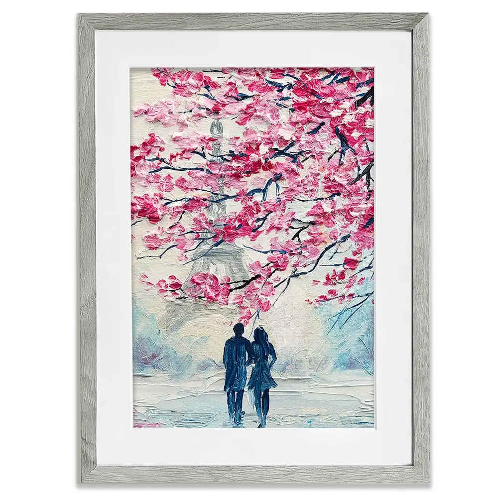 Lovers In Paris Framed Art Print Lovers In Paris Framed Art Print wall art product Fresh Stock / Shutterstock