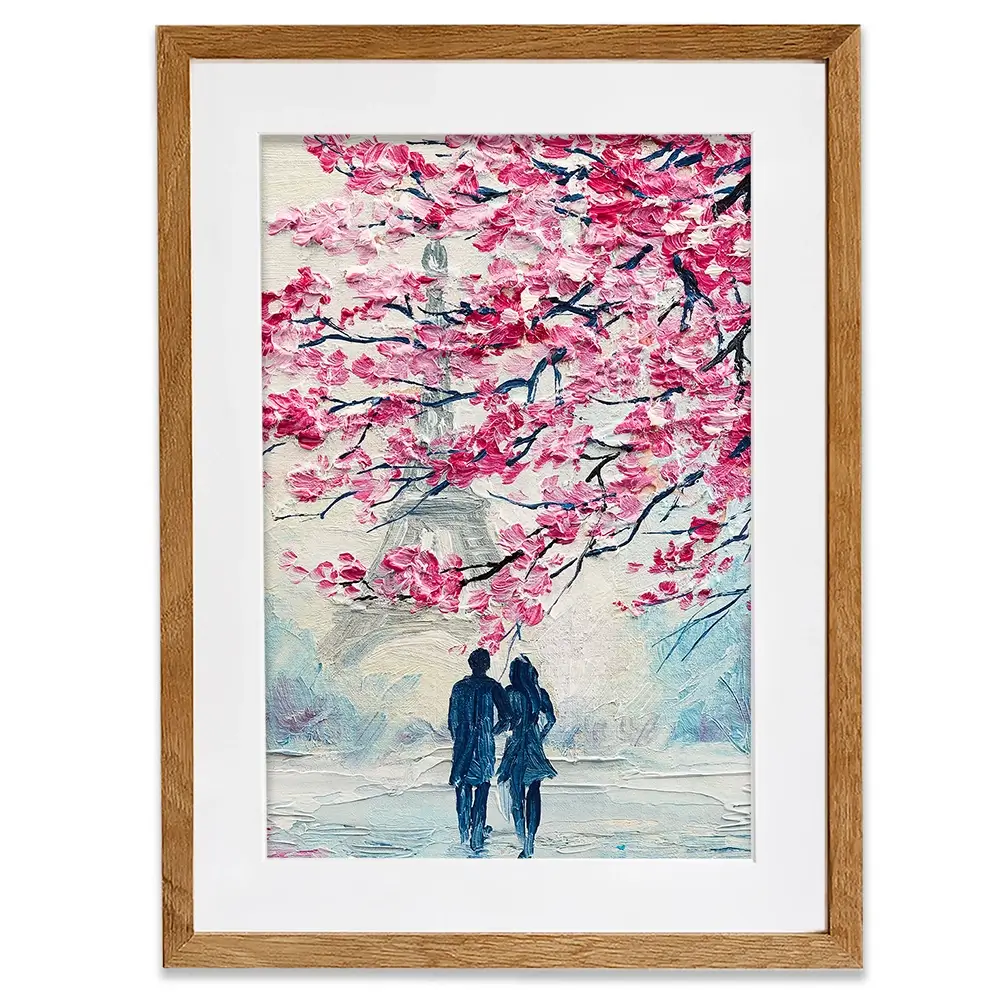 Lovers In Paris Framed Art Print Lovers In Paris Framed Art Print wall art product Fresh Stock / Shutterstock