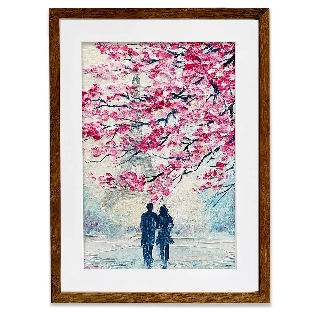 Lovers In Paris Framed Art Print Lovers In Paris Framed Art Print wall art product Fresh Stock / Shutterstock