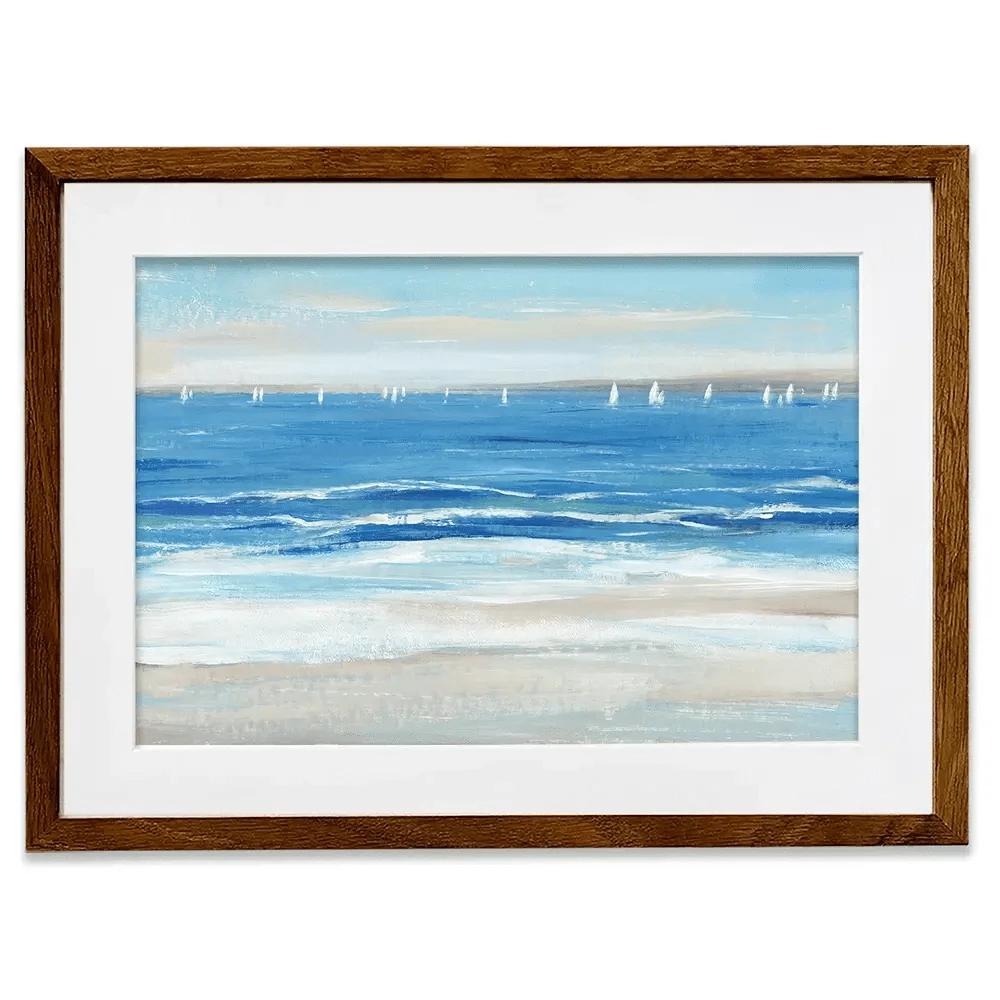 Low Cerulean Tide Framed Art Print Low Cerulean Tide Framed Art Print wall art product Tim O'Toole