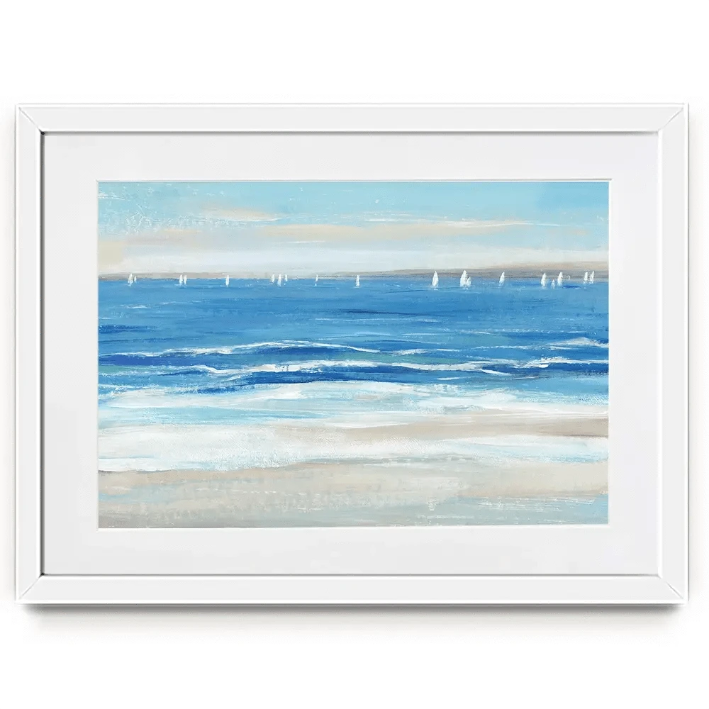 Low Cerulean Tide Framed Art Print Low Cerulean Tide Framed Art Print wall art product Tim O'Toole