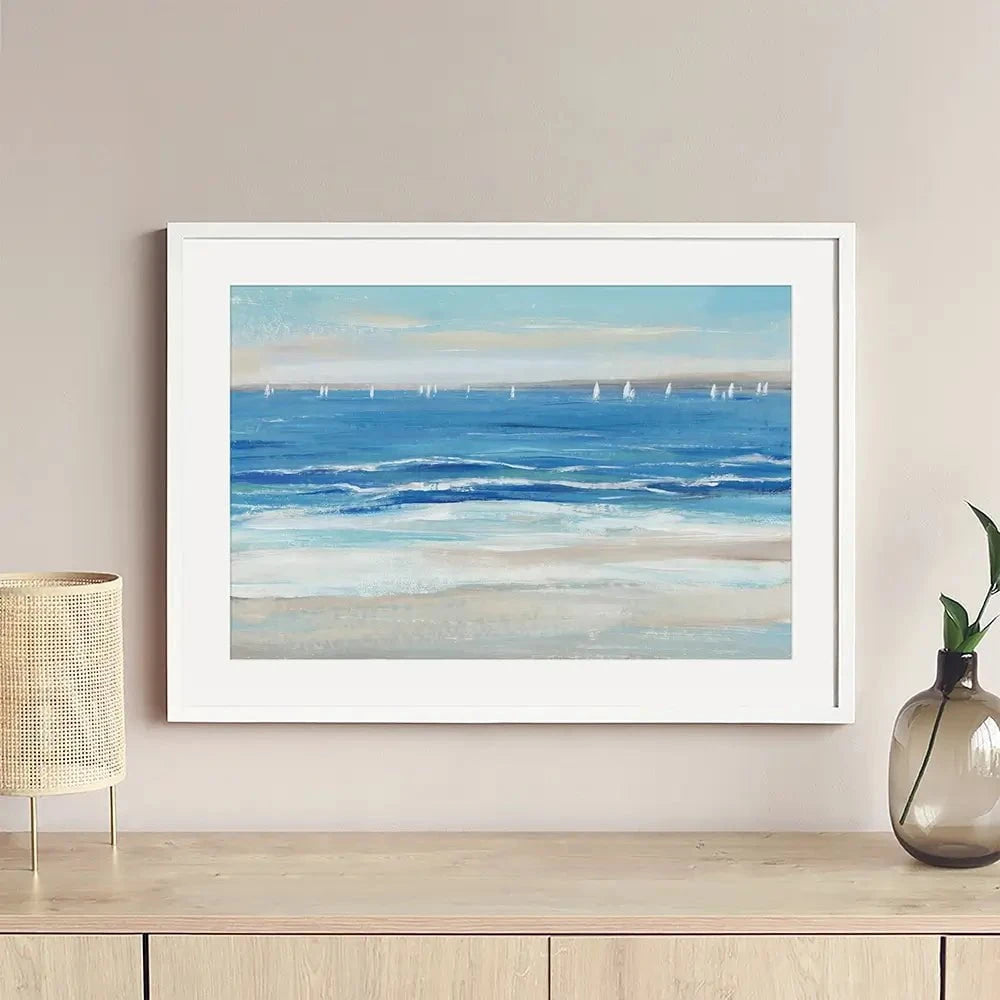 Low Cerulean Tide Framed Art Print Low Cerulean Tide Framed Art Print wall art product Tim O'Toole