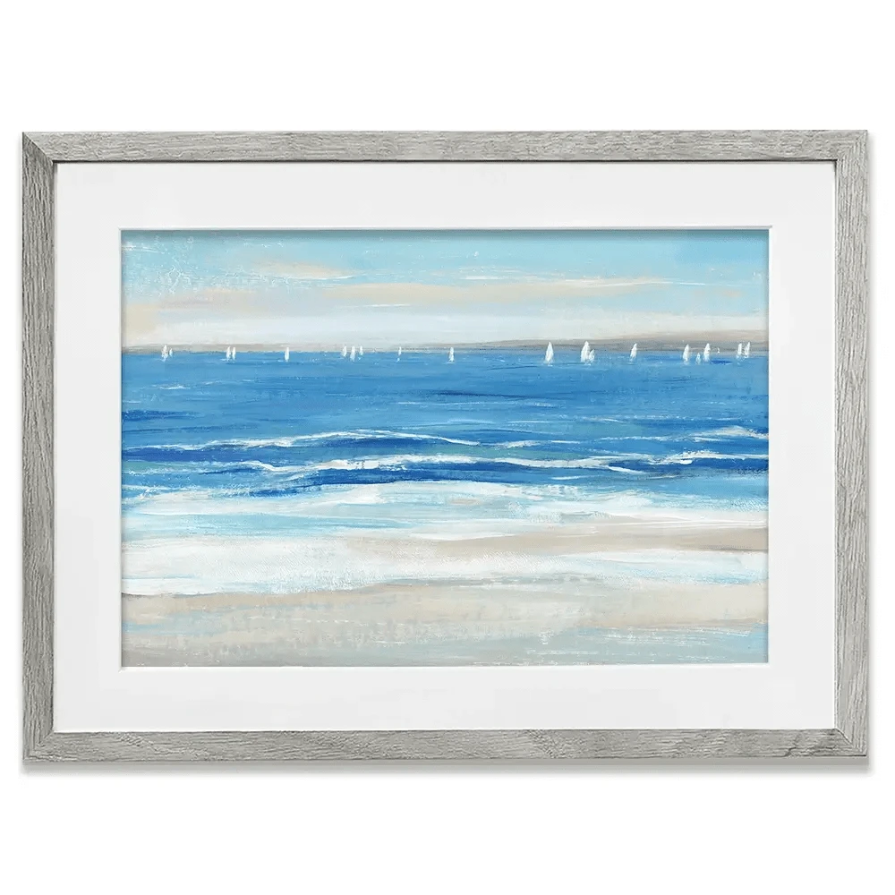 Low Cerulean Tide Framed Art Print Low Cerulean Tide Framed Art Print wall art product Tim O'Toole