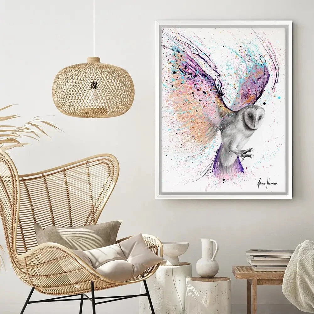 Luminous Luna Owl Canvas Print Luminous Luna Owl Canvas Print wall art product Ashvin Harrison