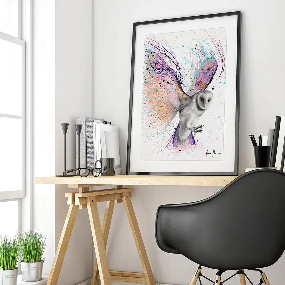 Luminous Luna Owl Framed Art Print Luminous Luna Owl Framed Art Print wall art product Ashvin Harrison